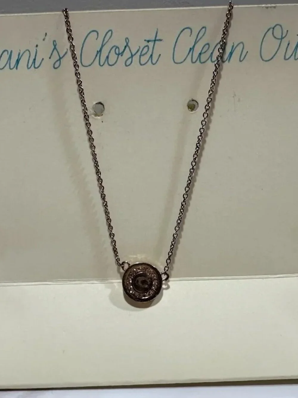Bundle - Coach Rose Gold-Tone Stud Earrings & 17" Chain Pendant Necklace - Picture 6 of 10